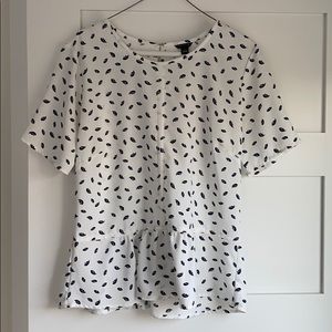 Flirty peplum top